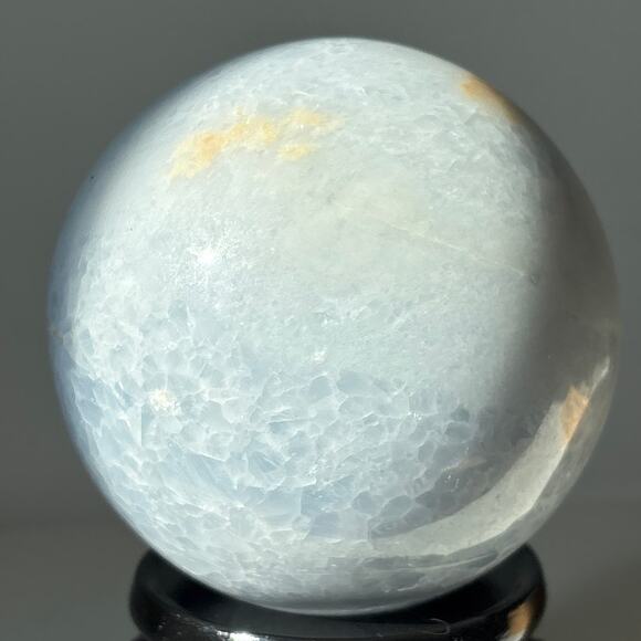 Large Blue Calcite Sphere – Over 3 lbs of Tranquil Beauty - Picture 10 of 11